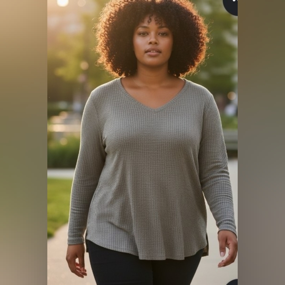 Chaser V-Neck Waffle Sweater